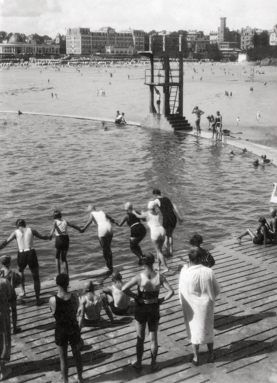 Fürdőmedence, Dinard, Bretagne, Franciaország, XX. század alkotó: Unbekannt
