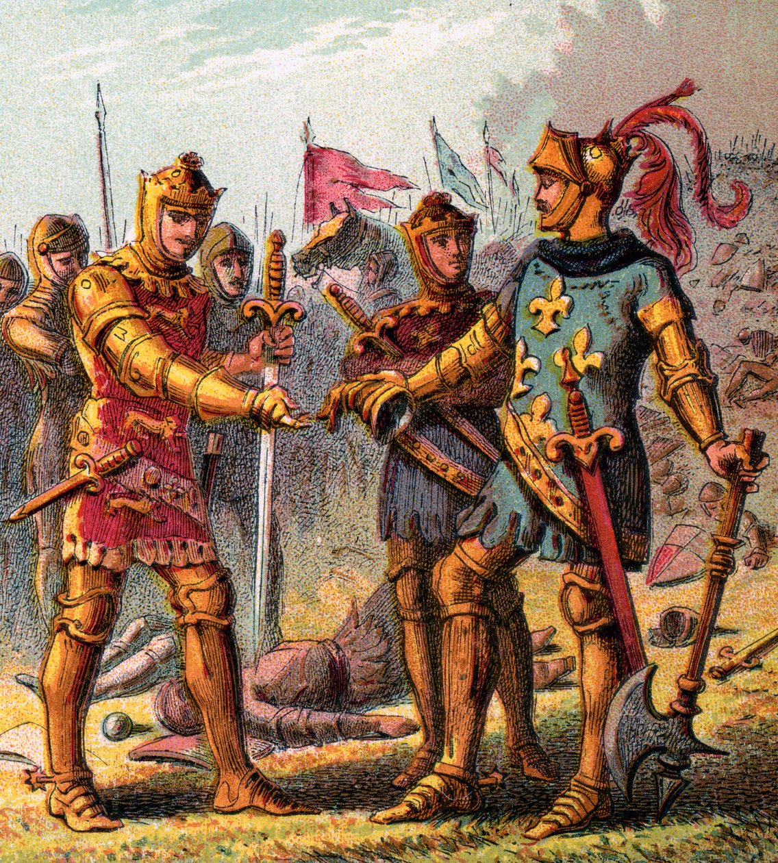 Poitiers-i csata, 1356, 1850 c alkotó: Unbekannt