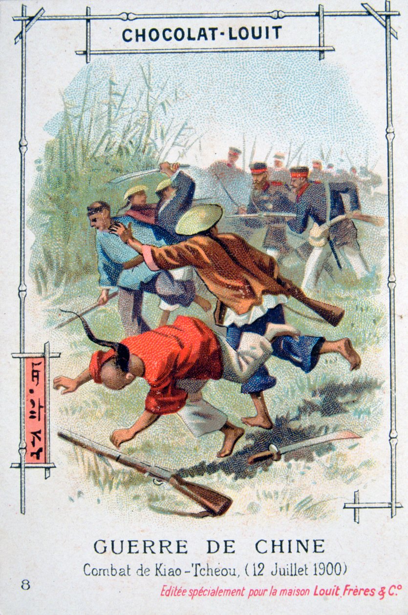 Csata Kiao-Tcheou-nál, Kína, boxerlázadás, 1900. július 12. alkotó: Unbekannt