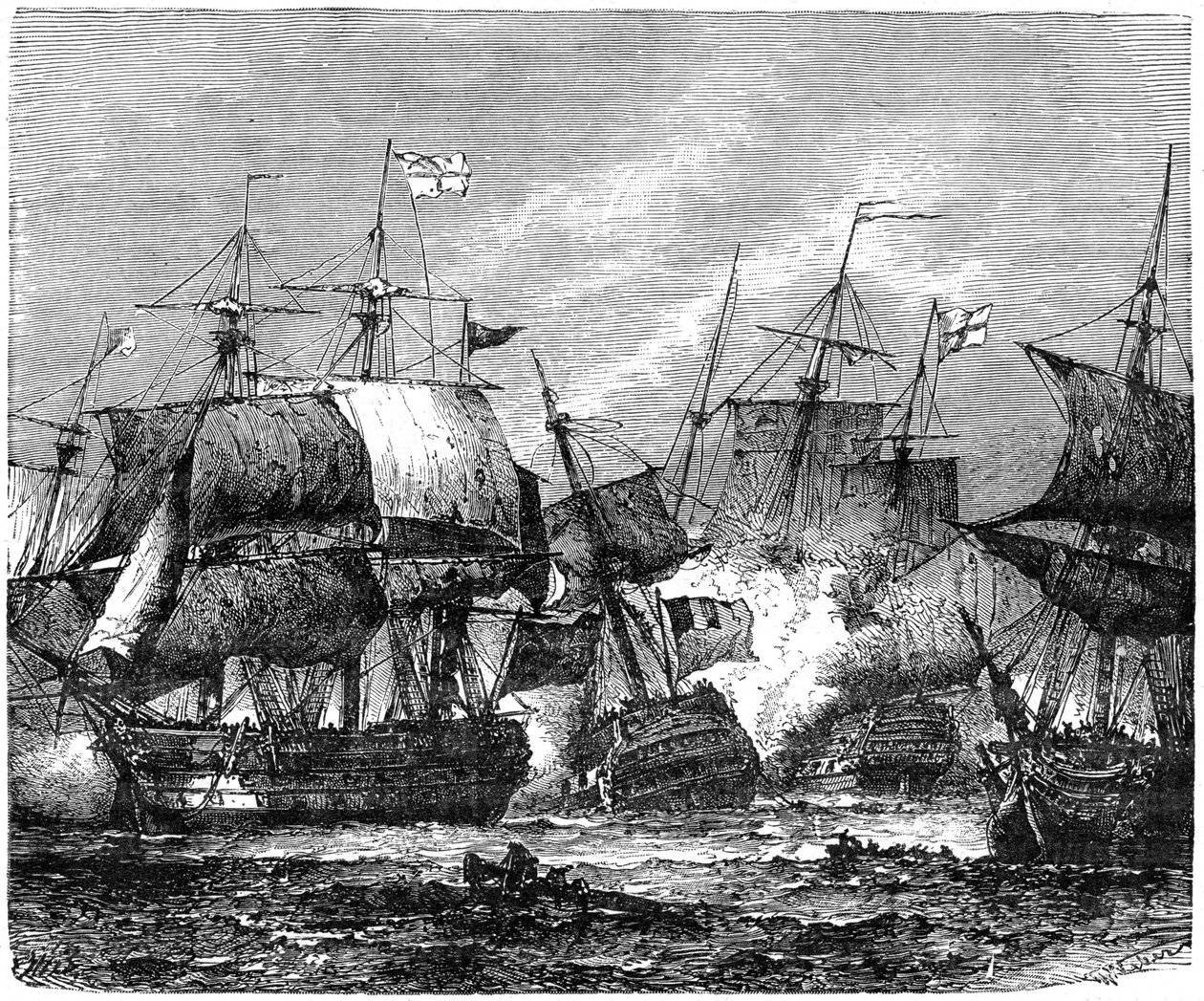 Abukir-öböli csata, 1798. augusztus 1., 1898 alkotó: Unbekannt