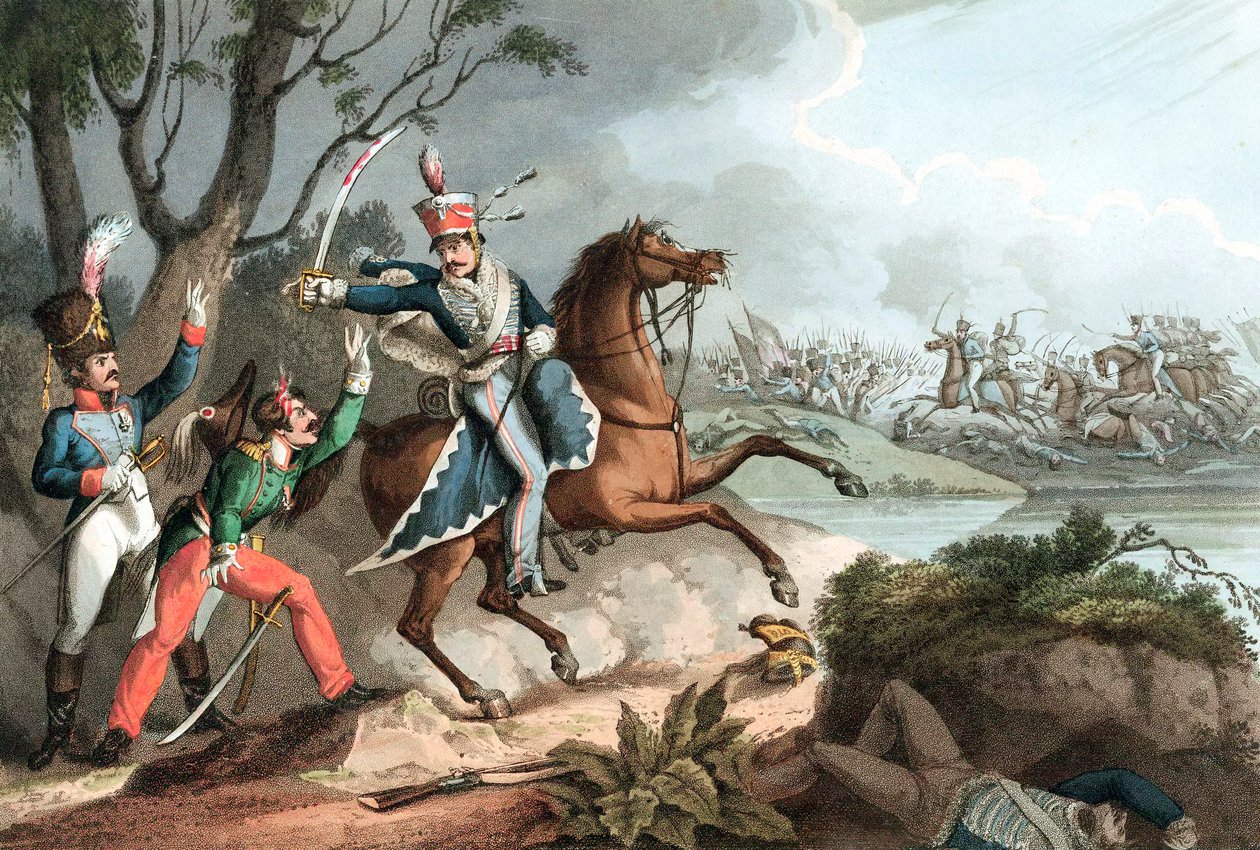 Albuera csata, félszigeti háború, 1811. május 16. 1817 alkotó: Unbekannt