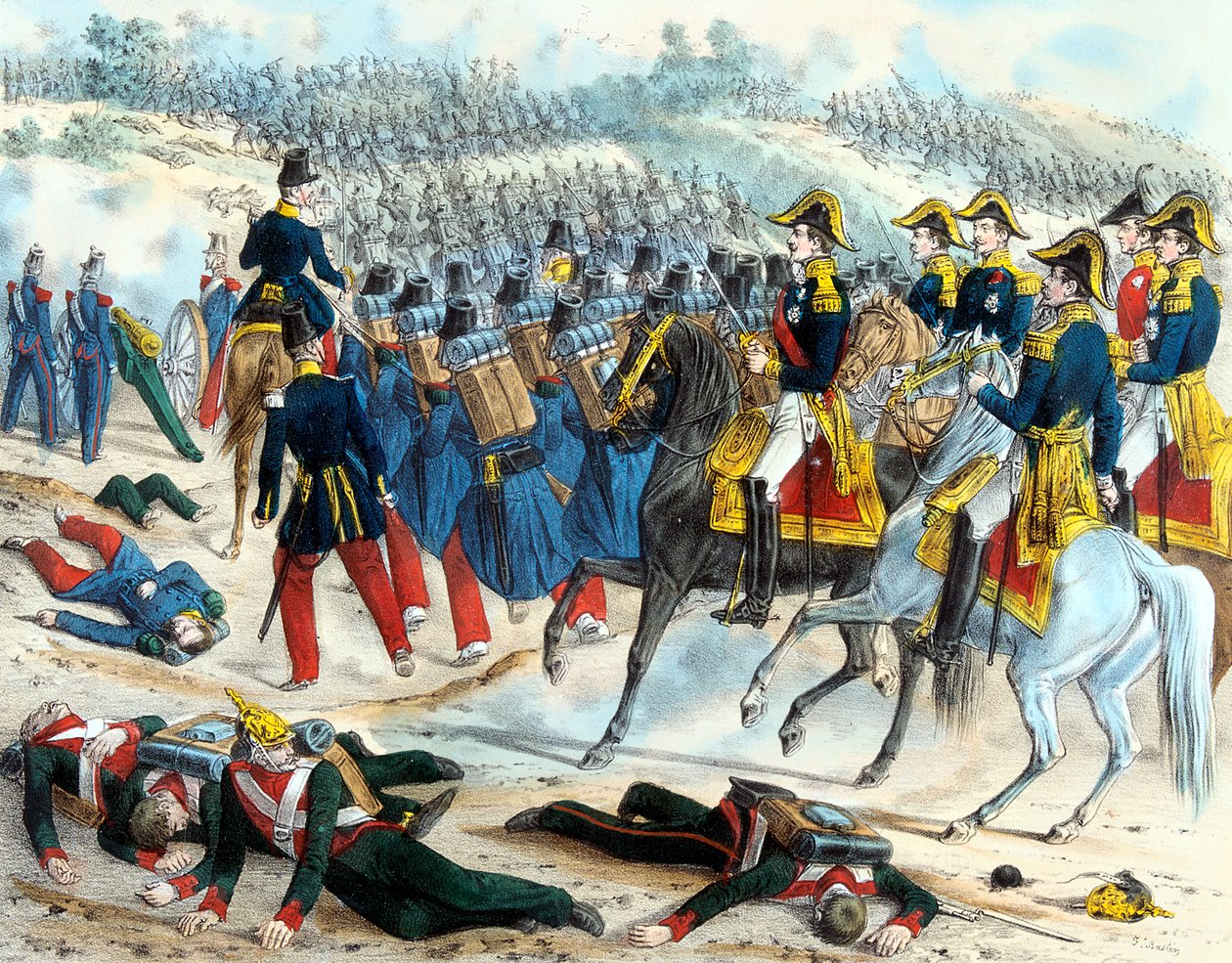 Almai csata, krími háború, 1854. szeptember 20. c1860 alkotó: Unbekannt
