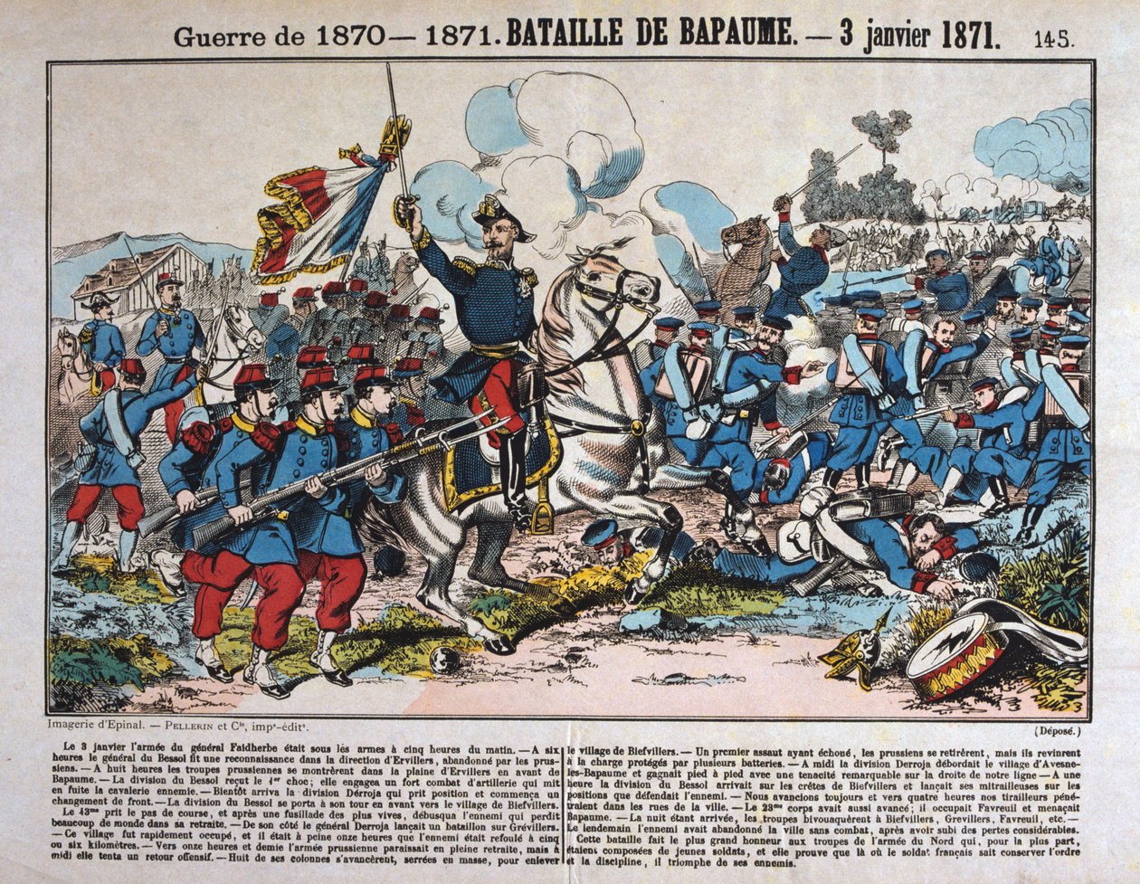 Bapaume-i csata, francia-porosz háború, 1871. január 3 alkotó: Unbekannt