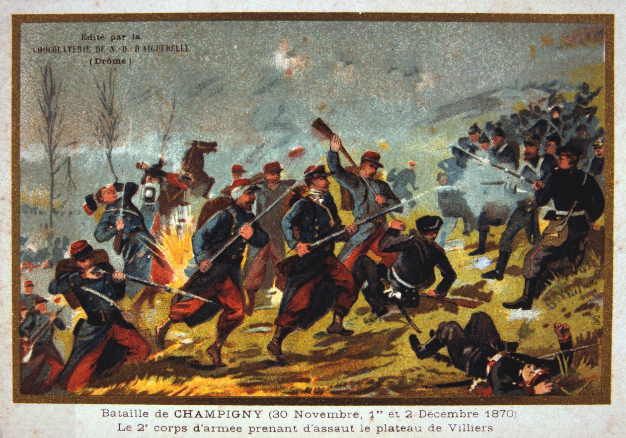 Champigny-i csata, francia-porosz háború, 1870. november 30. és december 2. alkotó: Unbekannt