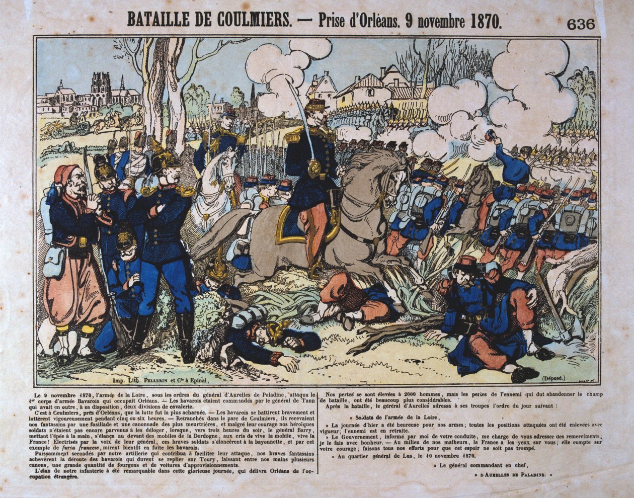 Coulmiers-i csata, francia-porosz háború, 1870. november 9 alkotó: Unbekannt