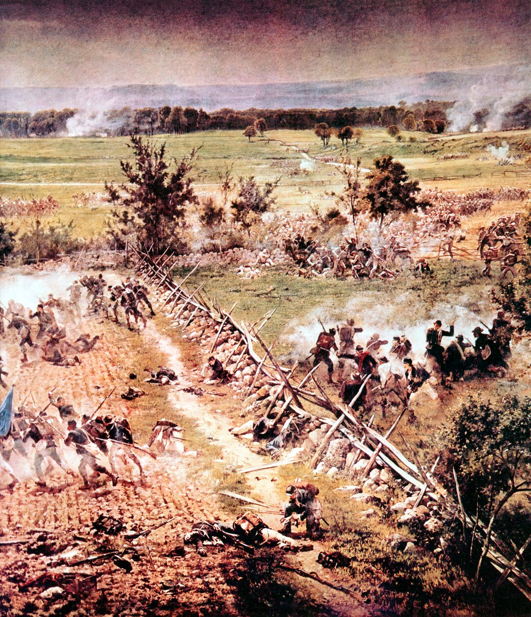Gettysburgi csata, amerikai polgárháború, 1863. július 1-3 alkotó: Unbekannt