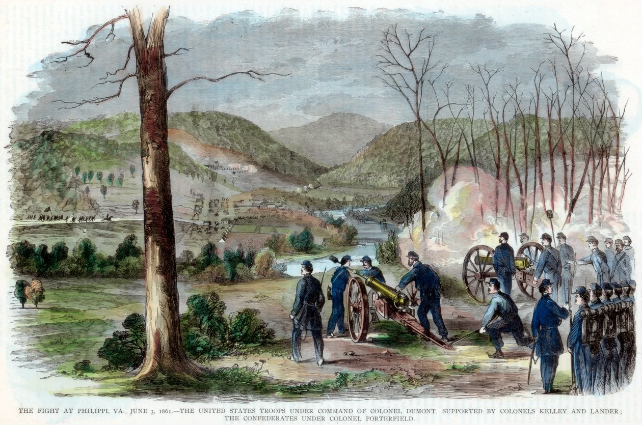 Philippi csata, Nyugat-Virginia, amerikai polgárháború, 1861. június 3 alkotó: Unbekannt