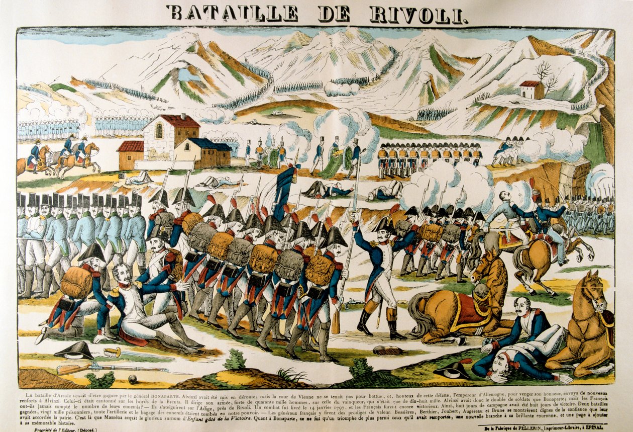 Rivoli csata, 1797. január 14., 19. század alkotó: Unbekannt