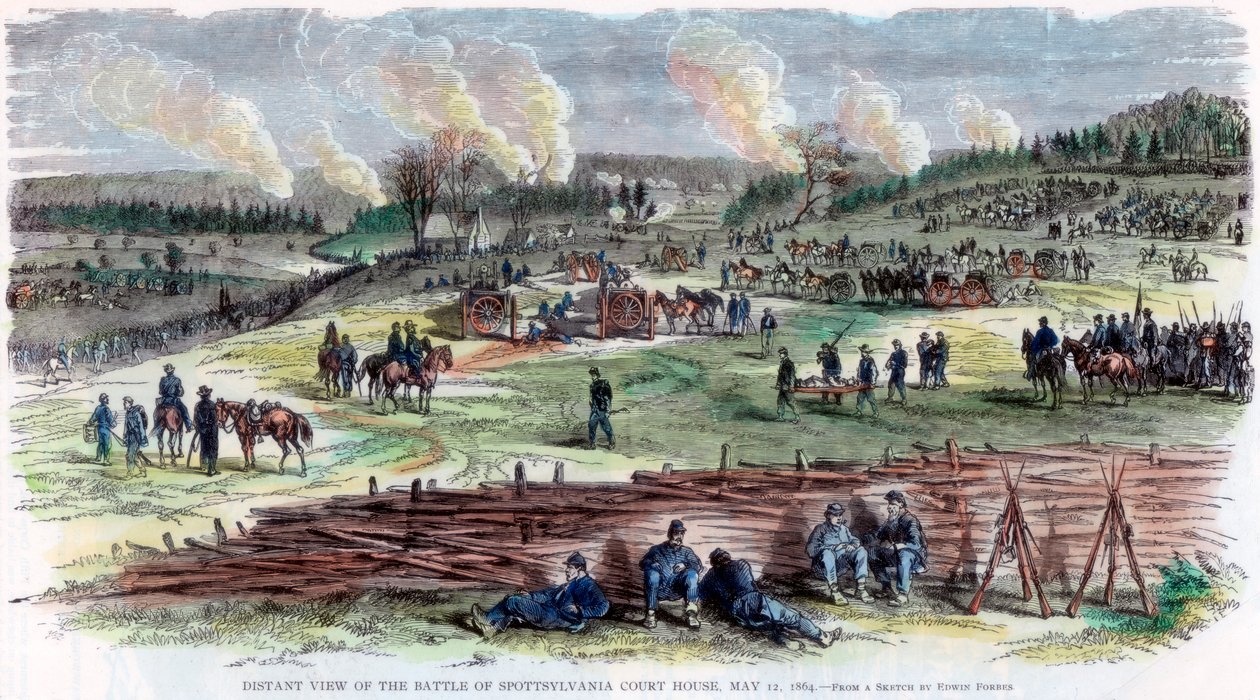 Battle of Spotsylvania Court House, Virginia, amerikai polgárháború, 1864. május 12. alkotó: Unbekannt