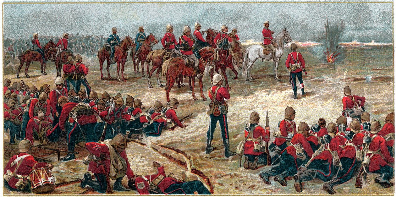 Tel-el-Kebir csata, Egyiptom, 1882. szeptember 13., 1887 alkotó: Unbekannt