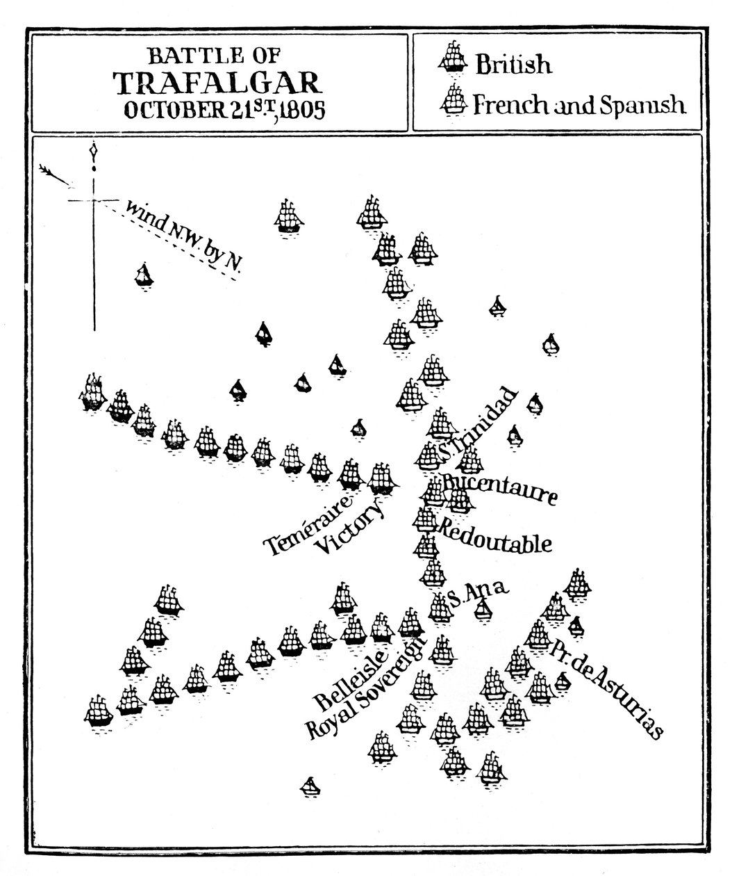 Trafalgari csata, 1805 alkotó: Unbekannt