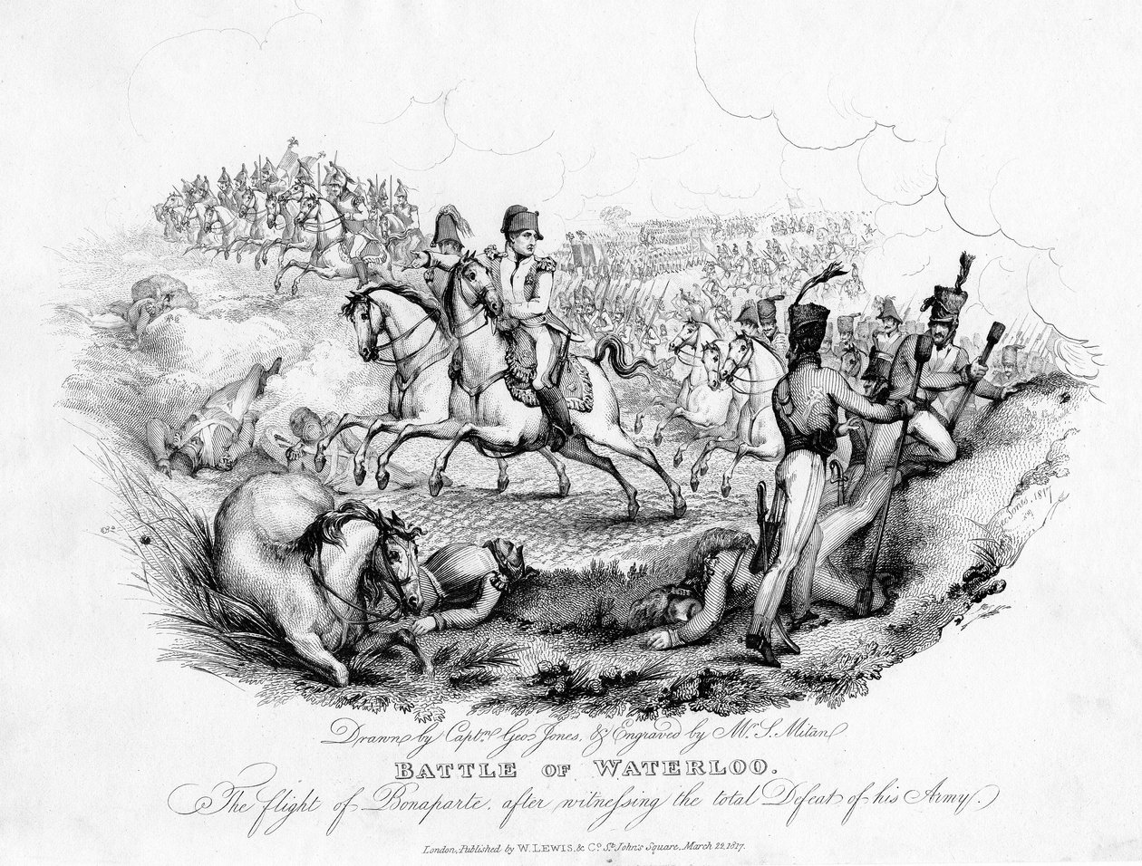Waterloo-i csata, Belgium, 1815-1817 alkotó: Unbekannt