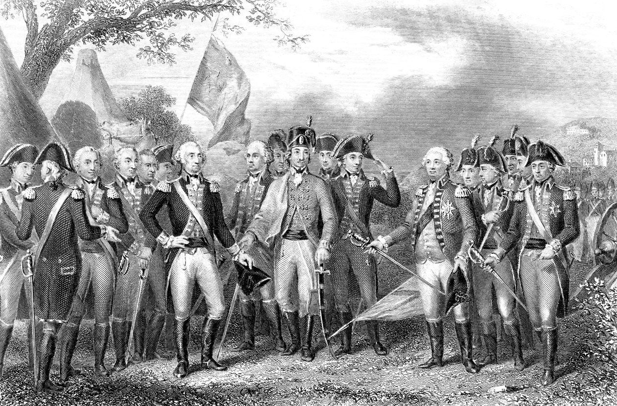 Yorktown-i csata, Virginia, Amerikai függetlenségi háború, 1781 alkotó: Unbekannt