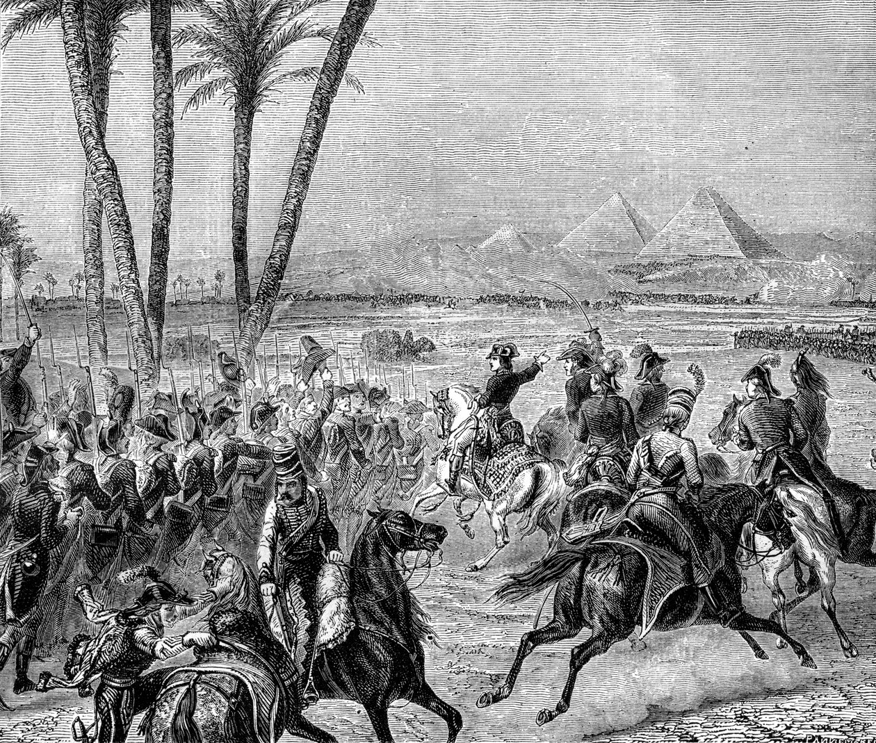 Piramiscsata, 1798. július 21. 1882-1884 alkotó: Unbekannt