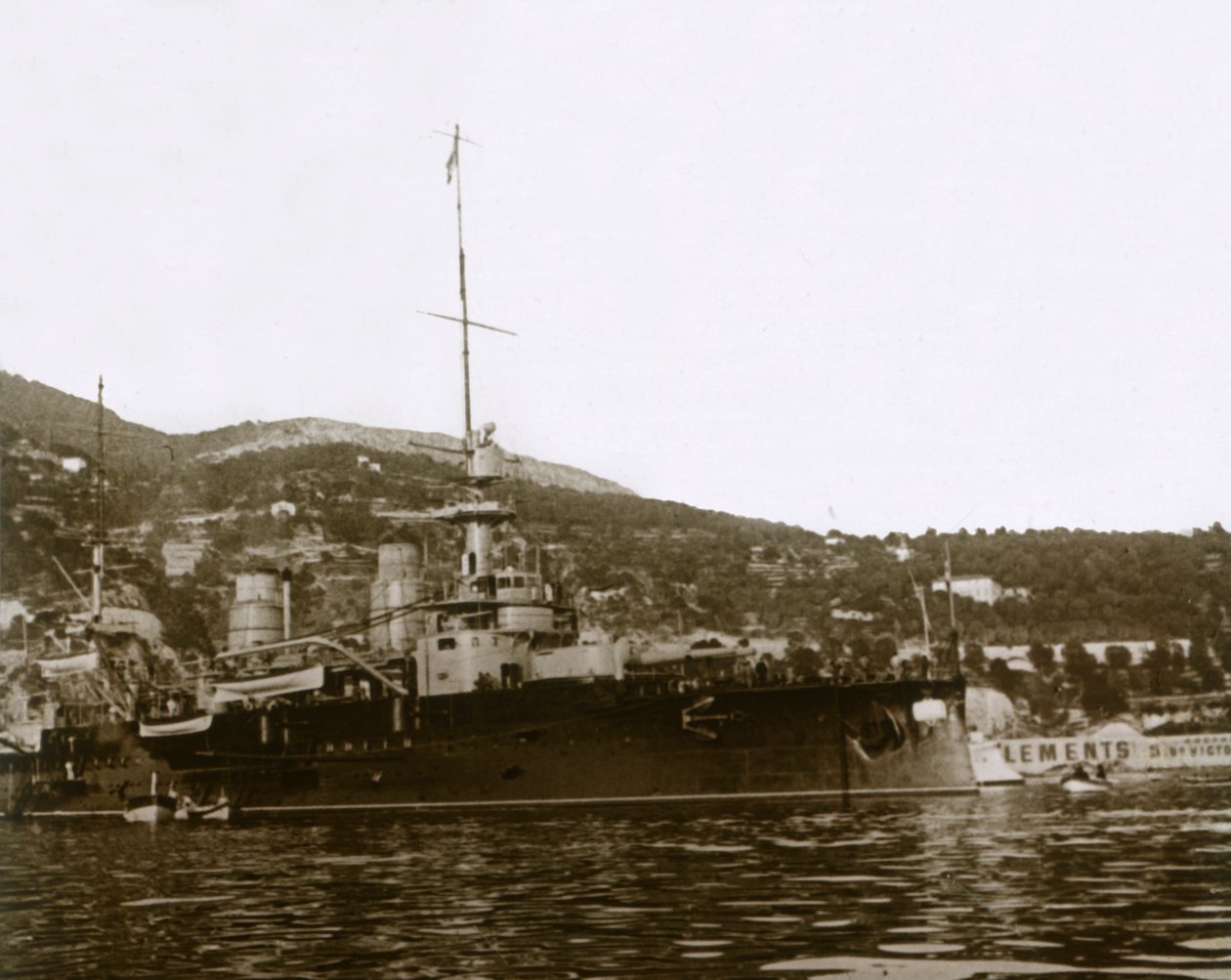 Csatahajó Villefranche-ban, Franciaország, 1914-c1918 alkotó: Unbekannt