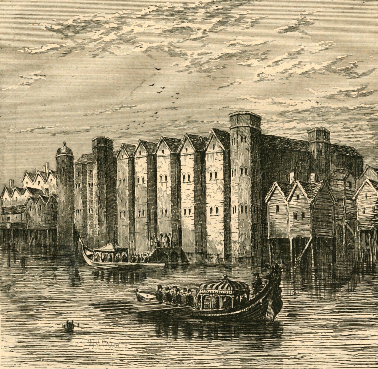 Baynards kastély, 1790-ben, 1897-ben megjelent nézetből. alkotó: Unbekannt