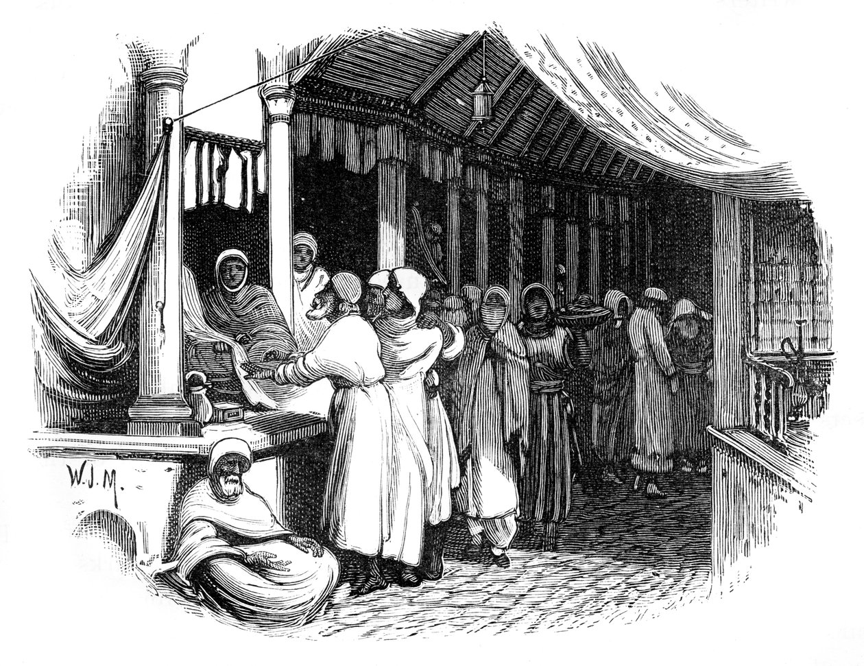 Bazár Konstantinápolyban, 1888 alkotó: Unbekannt