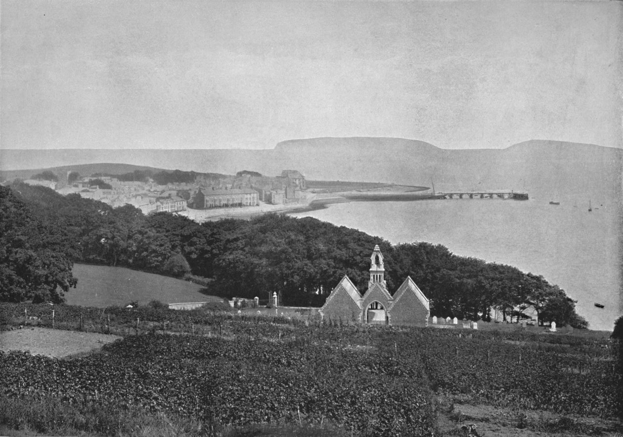 Beaumaris – A leszállóhely felé tekintve, 1895 alkotó: Unbekannt