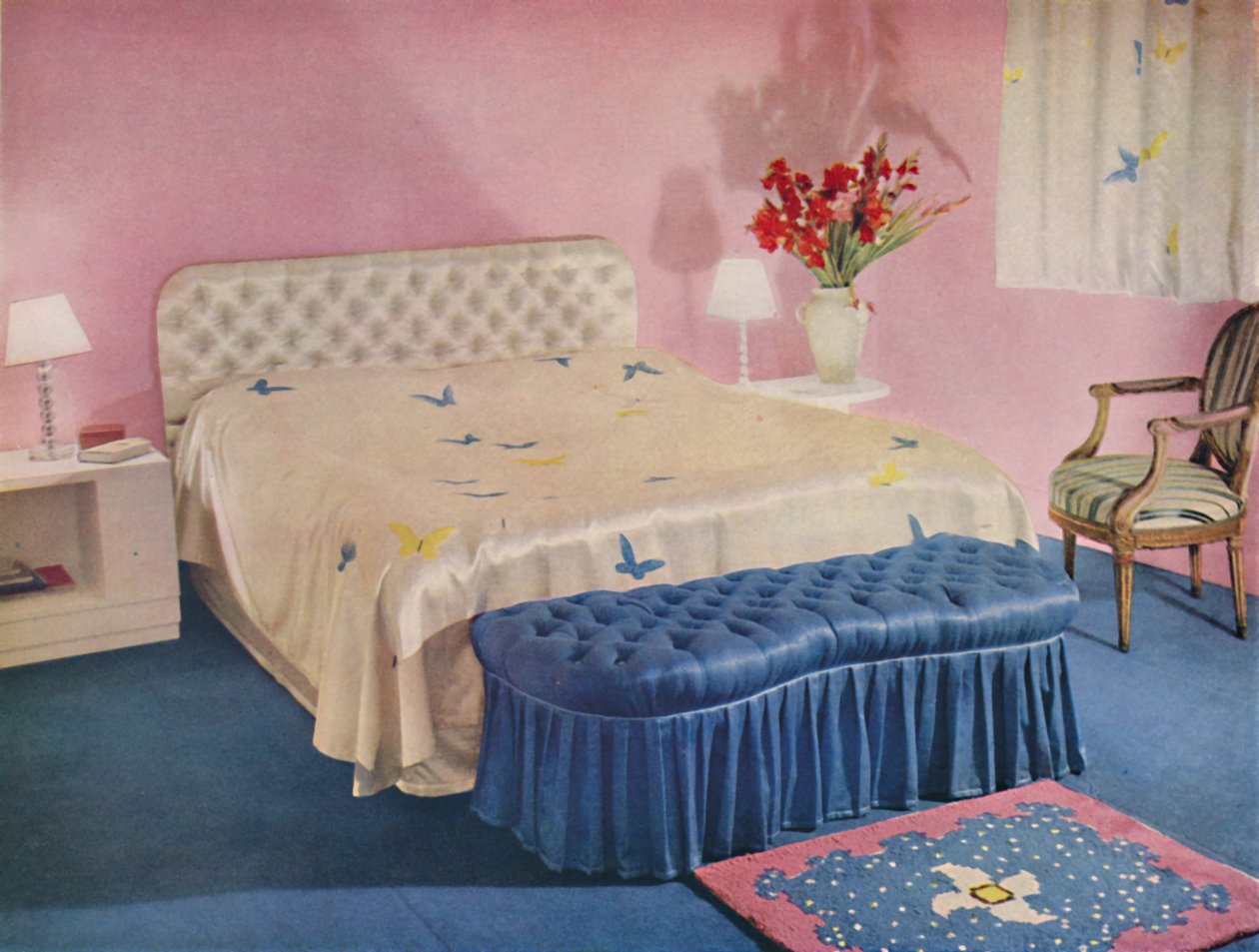 Hálószoba Tervező: Green and Abbott, Ltd., 1939 alkotó: Unbekannt