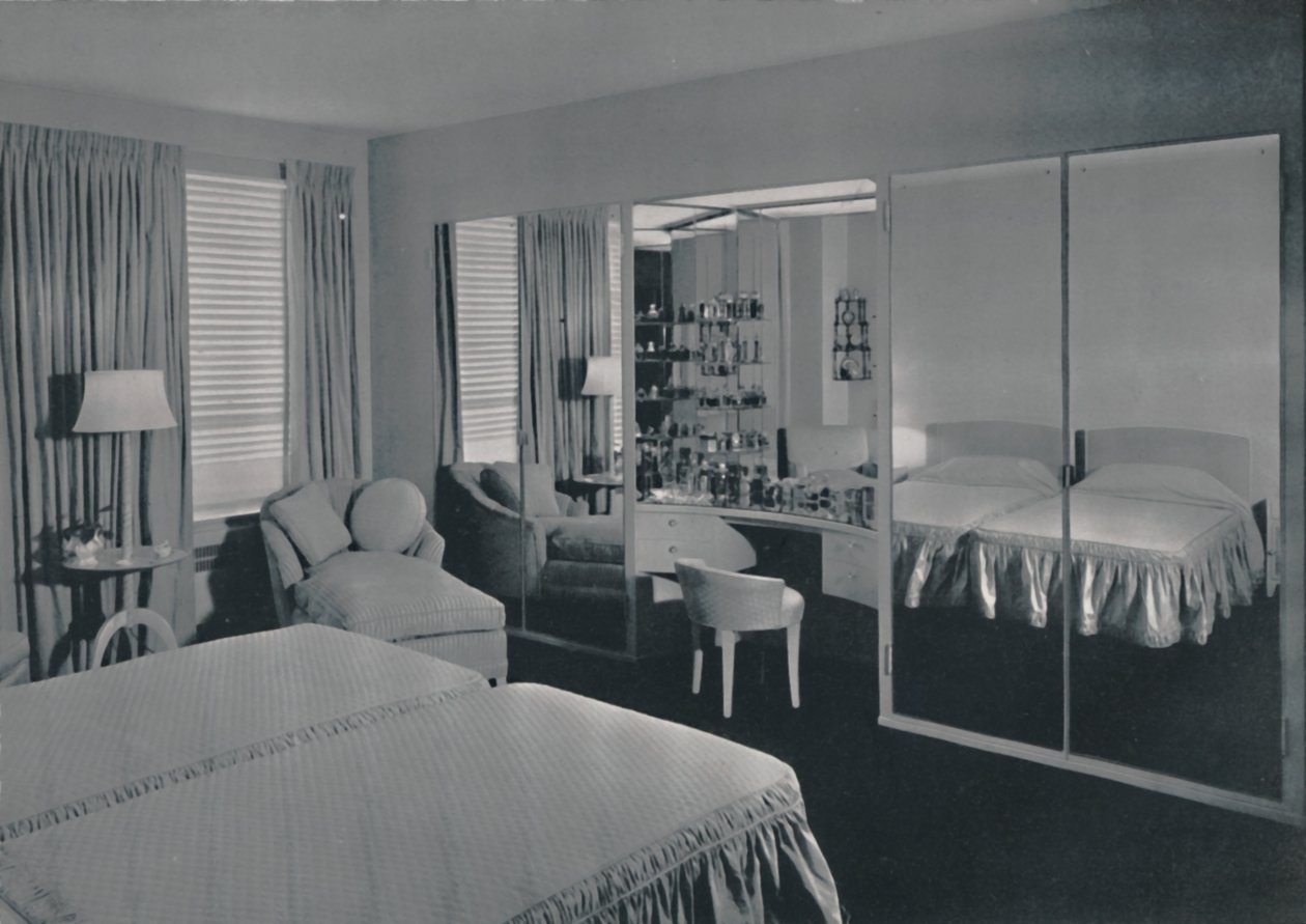 A hálószobát James F. Eppenstein tervezte, Chicago, 1942 alkotó: Unbekannt