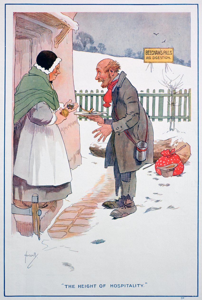 Beecham Pills reklám, 1913 alkotó: Unbekannt