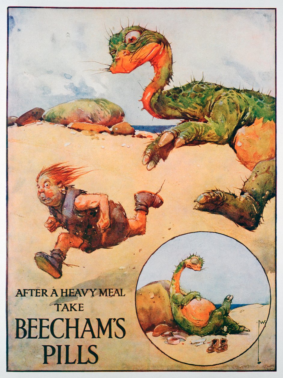 Beecham Pills reklám, 1914 alkotó: Unbekannt
