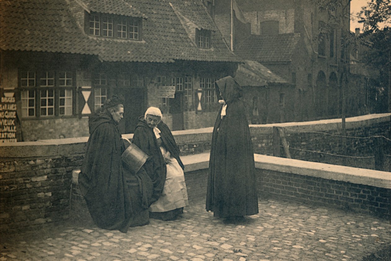 A Gruuthuse mögött. Brugge típusai, 1910 alkotó: Unbekannt