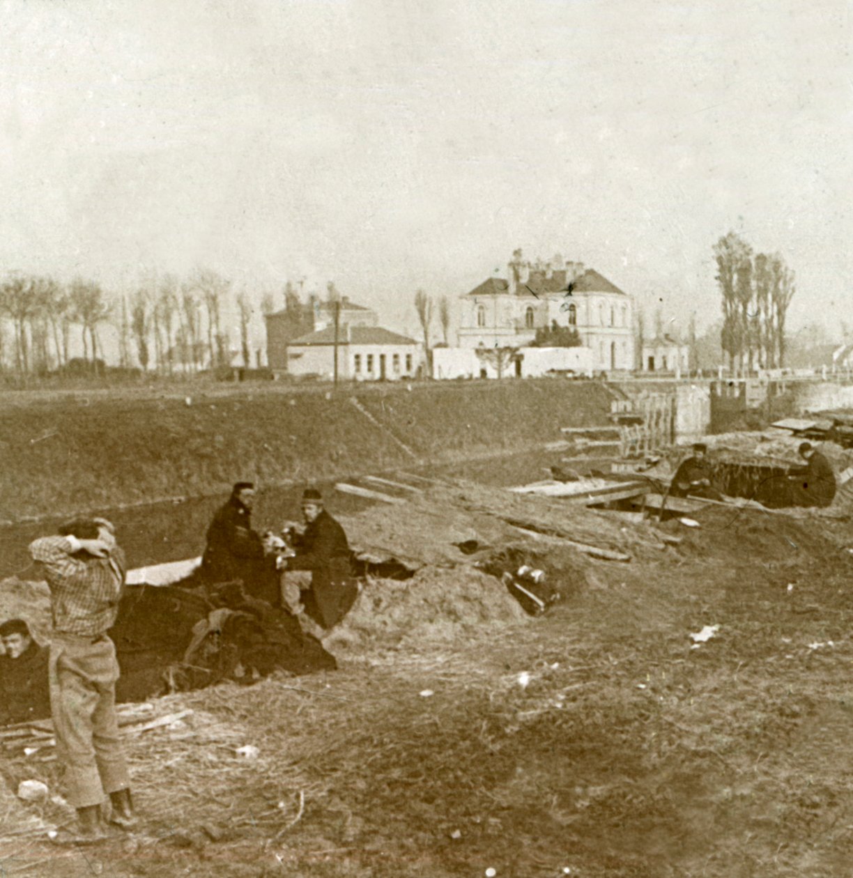 Belga kilátó, Yser, Flandria, Belgium, c1914-c1918 alkotó: Unbekannt