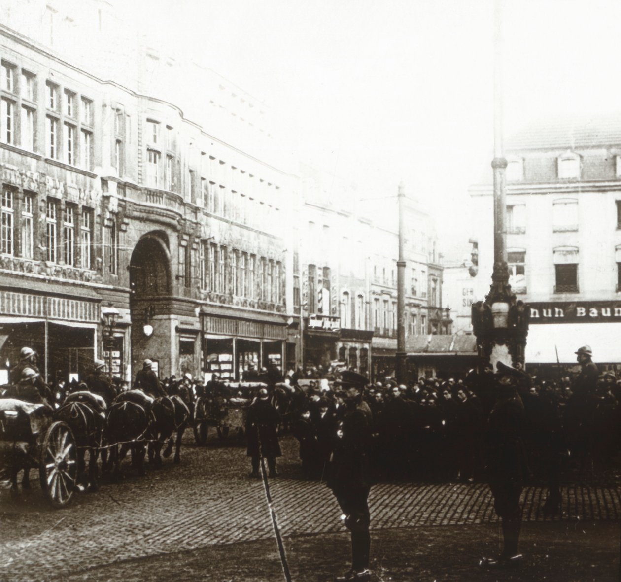 Belga csapatok, Aachen, Németország, 1914-c1918 alkotó: Unbekannt