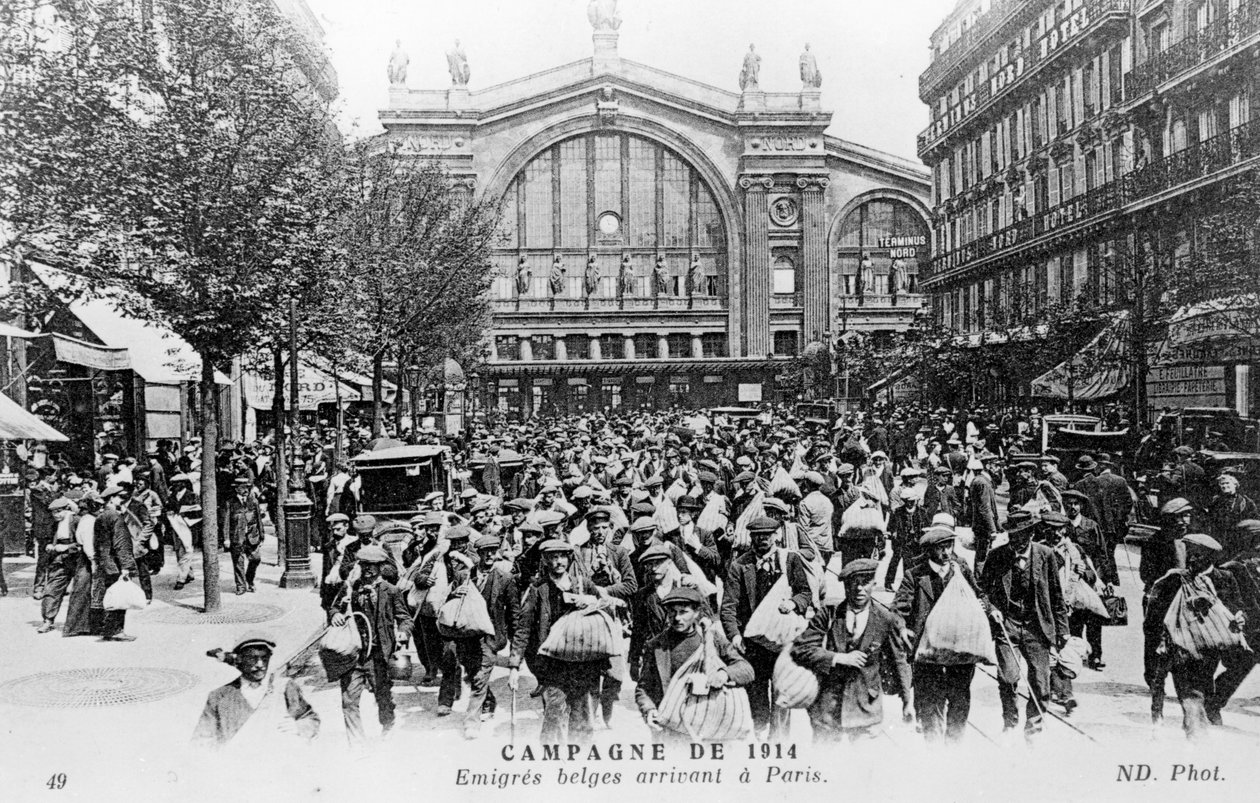 Belgák érkeznek Párizsba, 1914 alkotó: Unbekannt