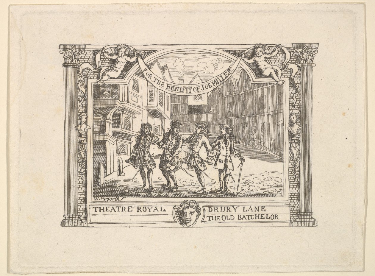 Jótékonysági jegy Joe Miller számára, 1790-es évek. alkotó: Unbekannt