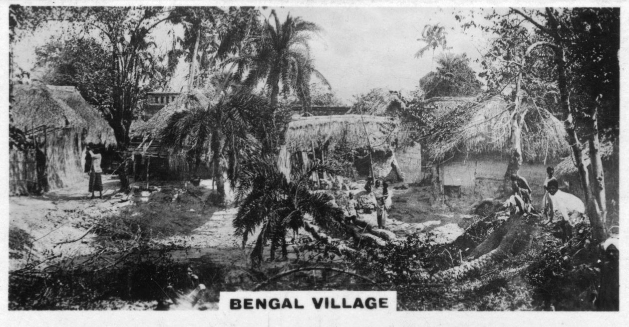 Bengáli falu, Kalkutta, India, 1925 alkotó: Unbekannt