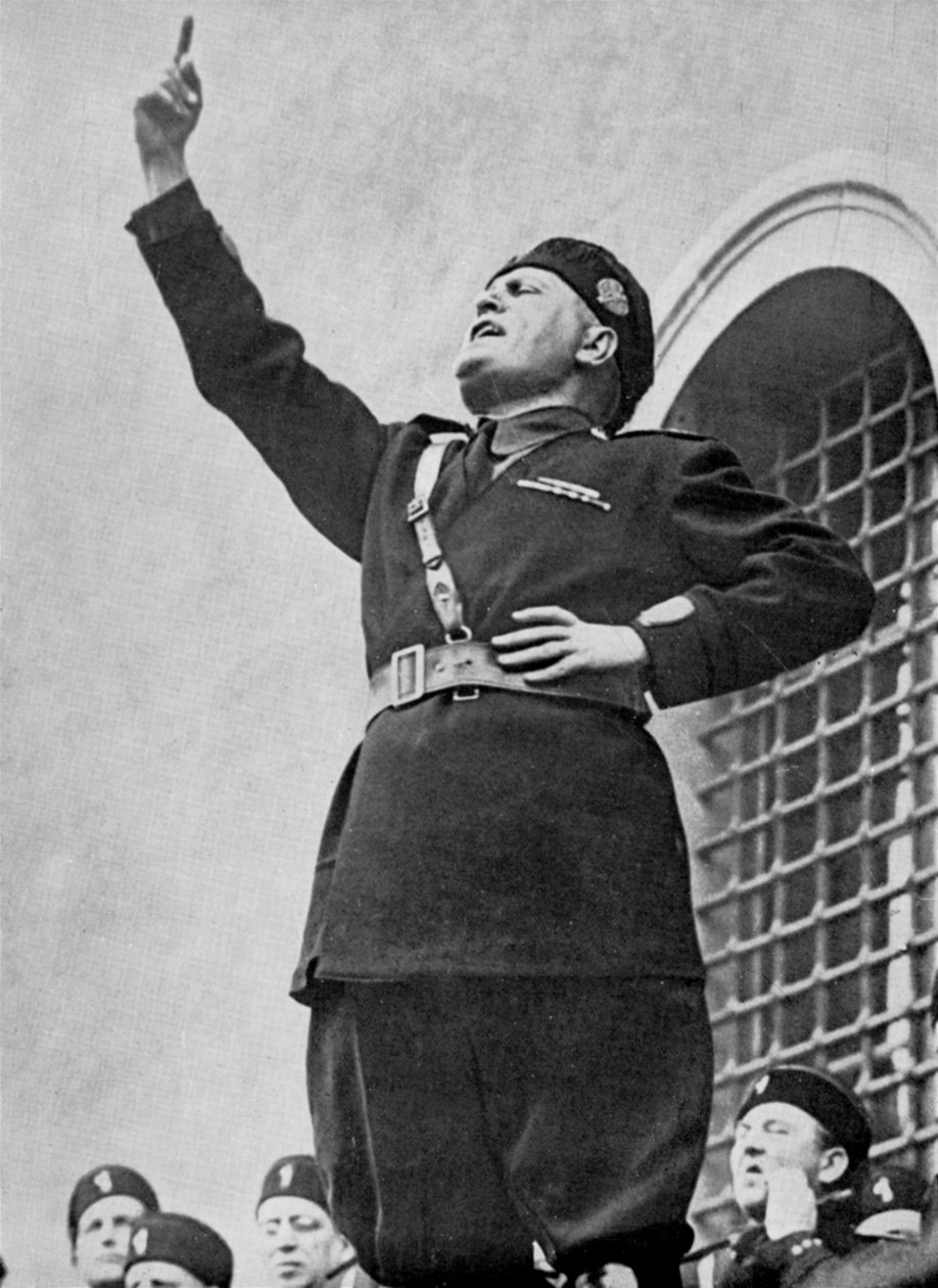 Benito Mussolini, olasz fasiszta diktátor, 1930-as évek alkotó: Unbekannt