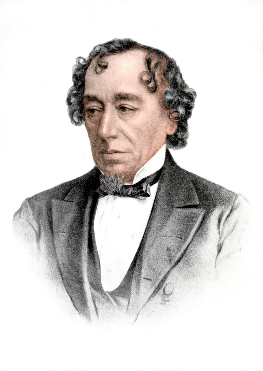 Benjamin Disraeli, 19. századi angol államférfi és irodalmi alak, 1905 alkotó: Unbekannt