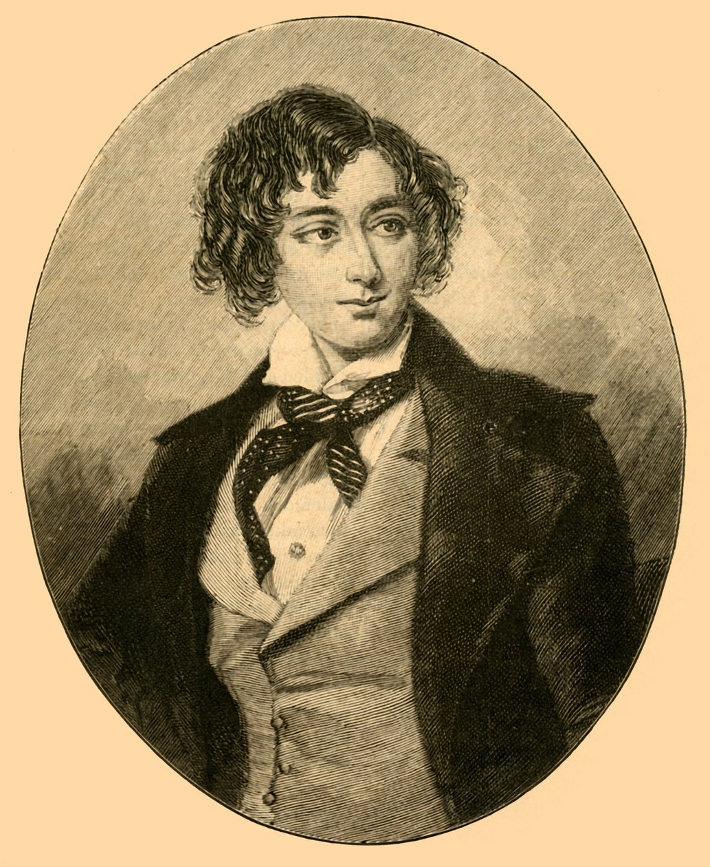 Benjamin Disraeli brit politikus, 1840 c1890. alkotó: Unbekannt