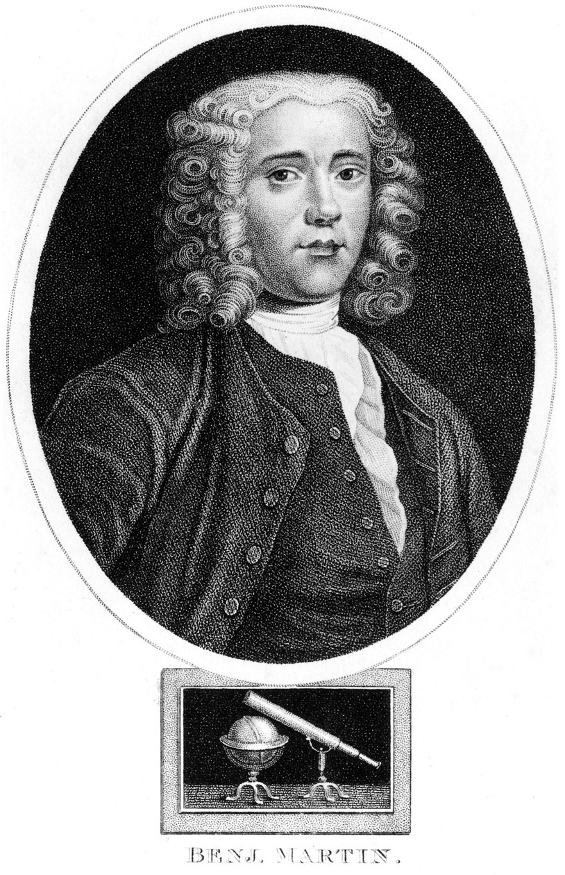 Benjamin Martin angol matematikus és hangszerkészítő, 1730-as évek alkotó: Unbekannt