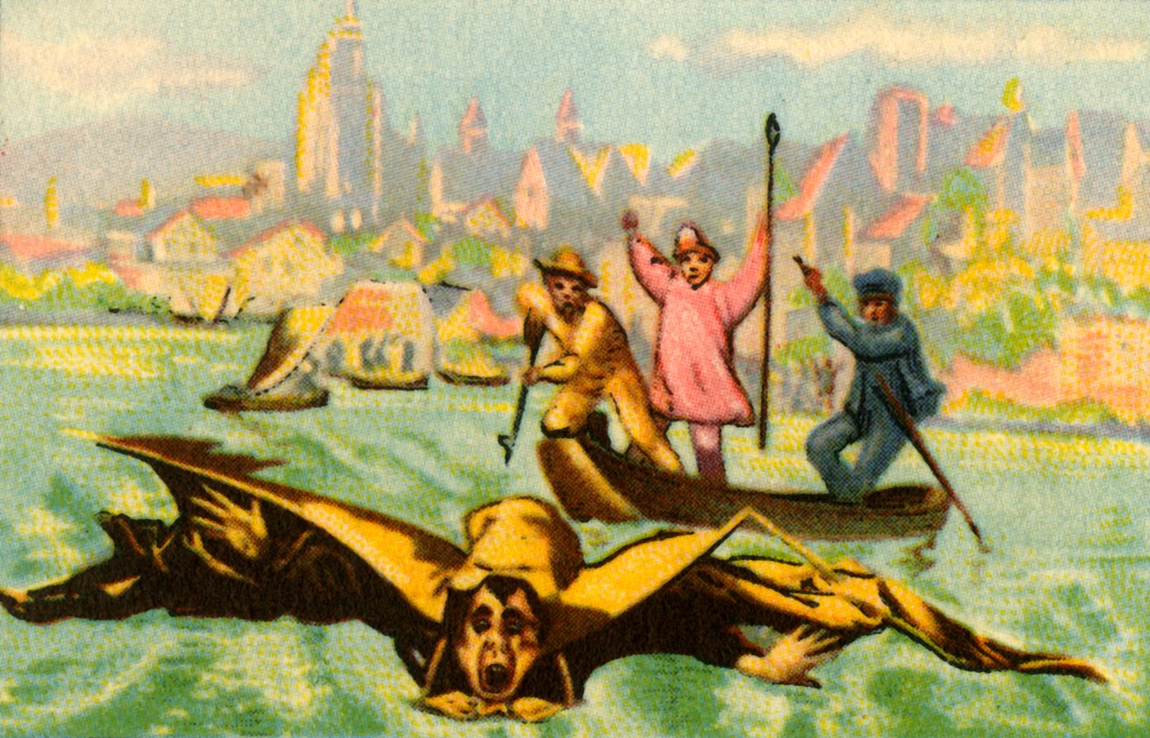 Berblingerek megpróbálnak átrepülni a Dunán, 1811, 1932. alkotó: Unbekannt