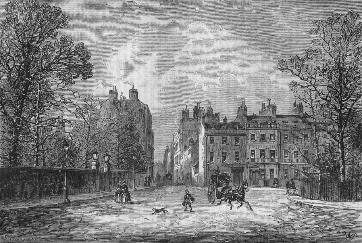 Berkeley Square, Westminster, London, 1850 1878 alkotó: Unbekannt