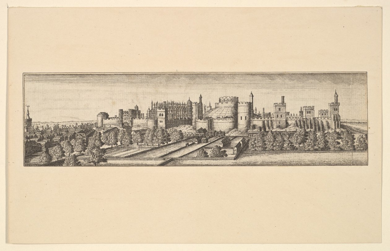 Berkshire, a windsori kastéllyal, 1666 után. alkotó: Unbekannt