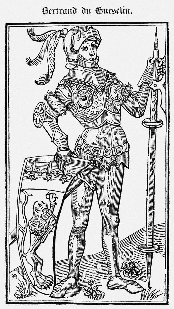 Bertrand du Guesclin Sir Bertrand du Guesclin tetteinek könyvéből, 1487 alkotó: Unbekannt