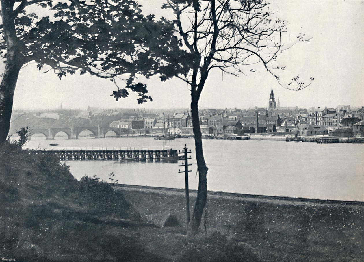 Berwick – Spittalból, a Berwick-híd látható, 1895 alkotó: Unbekannt