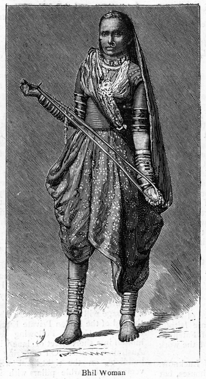 Bhil nő, 1886 alkotó: Unbekannt
