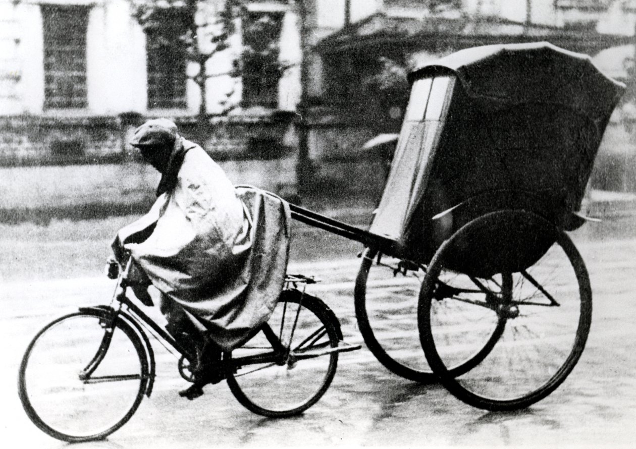 Kerékpártaxi, a németek által megszállt Párizs, 1940-1944 alkotó: Unbekannt