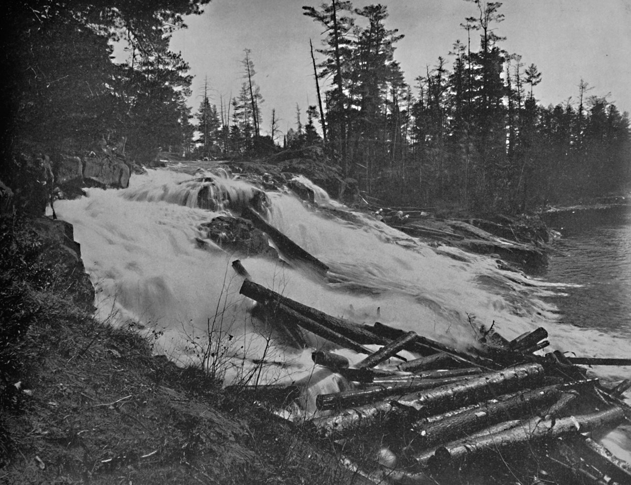 Big Falls, Peshtigo River, Wis., 1897. alkotó: Unbekannt