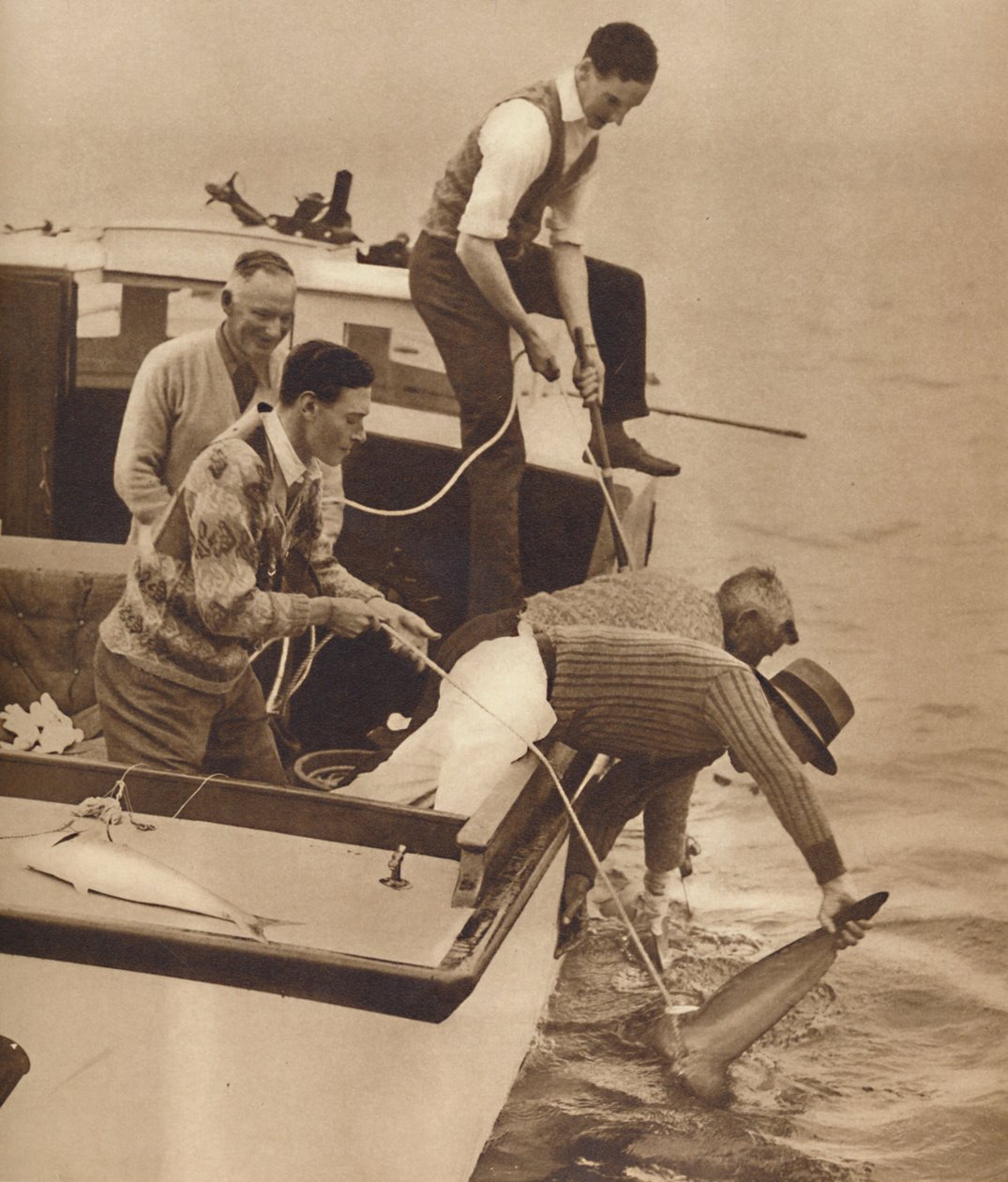 Big Game Fishing, Bay of Islands, Új-Zéland, 1927, 1937 alkotó: Unbekannt
