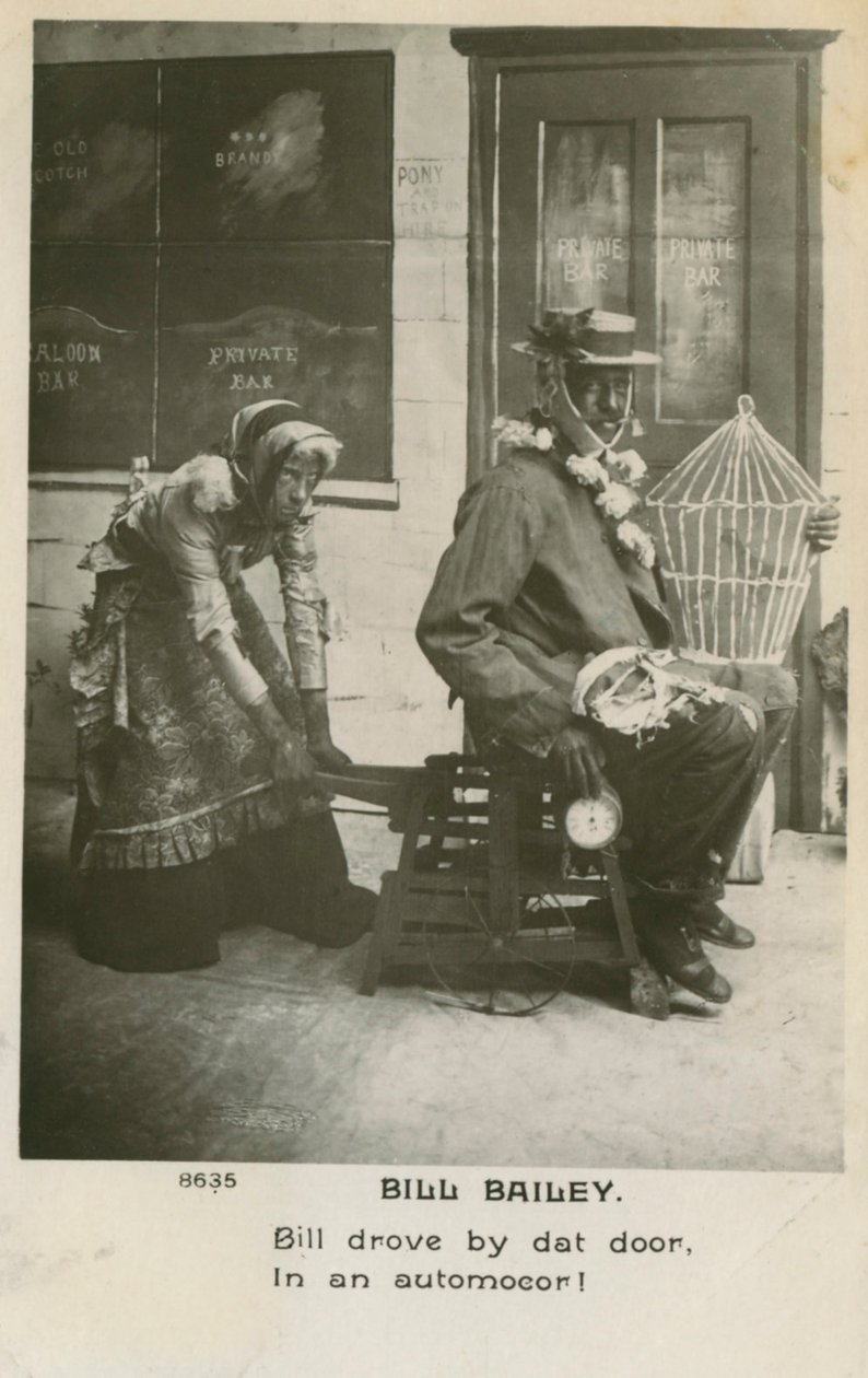 Bill Bailey képeslap. Bill Bailey, a Wont You Please Come Home egy 1902-ben megjelent népszerű dal volt alkotó: Unbekannt