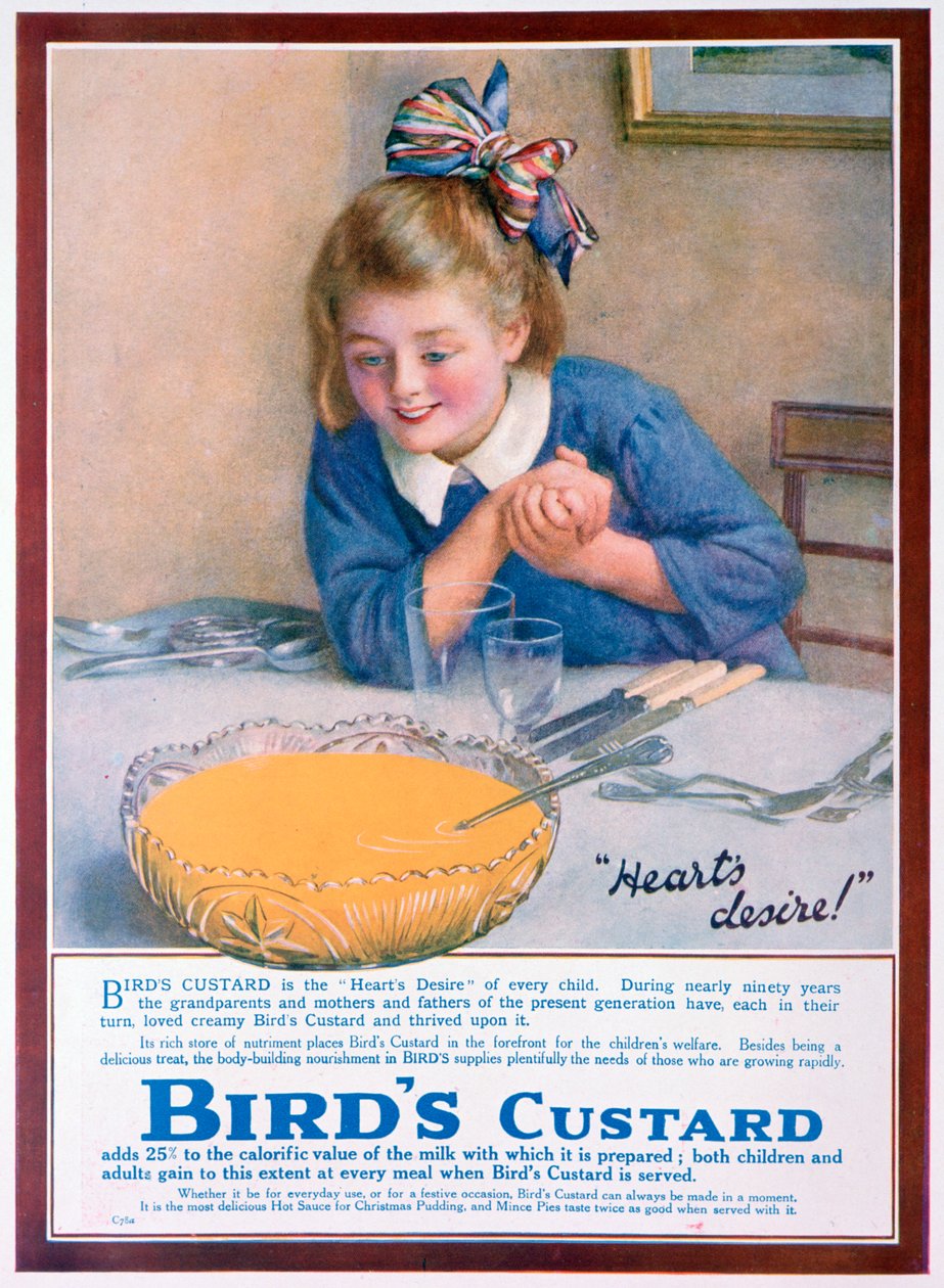 Birds Custard hirdetés, 1922 alkotó: Unbekannt