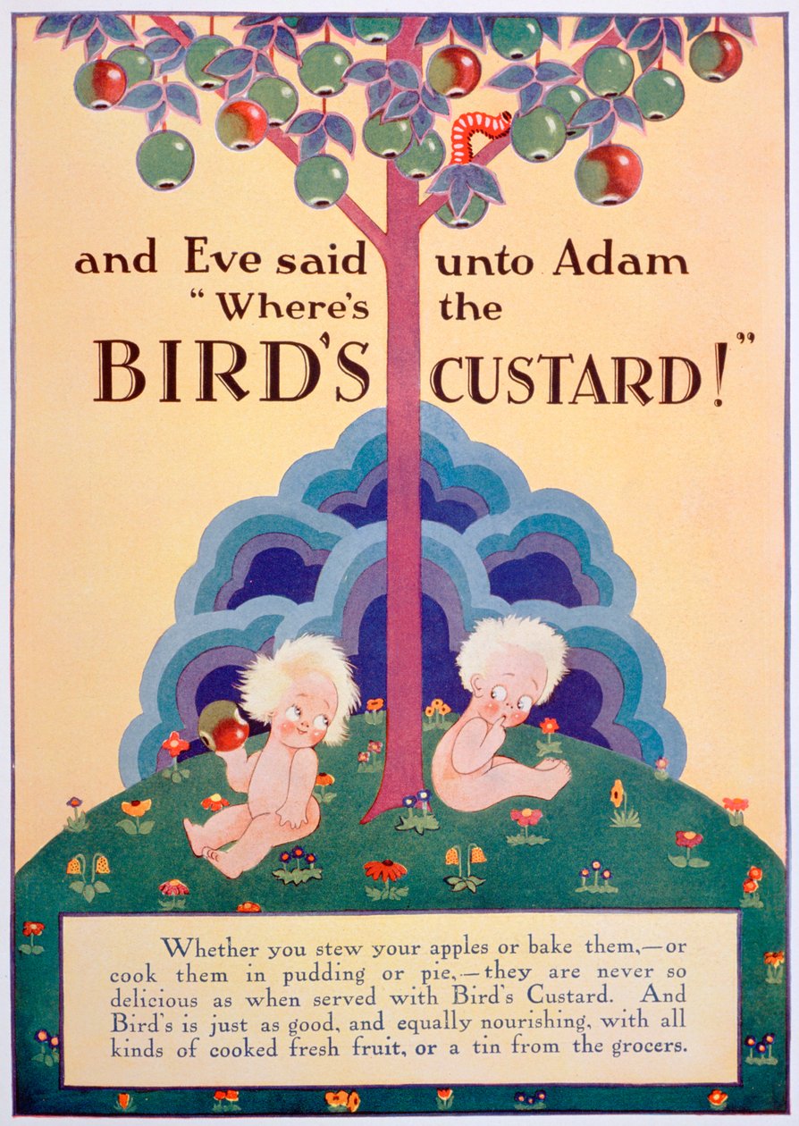 Birds Custard hirdetés, 1928 alkotó: Unbekannt