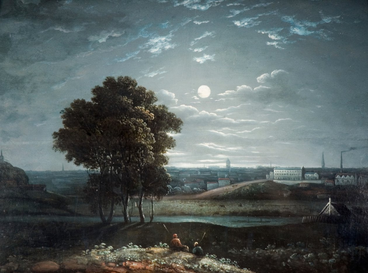 Birmingham a Holdfény által, 1800-1850. alkotó: Unbekannt