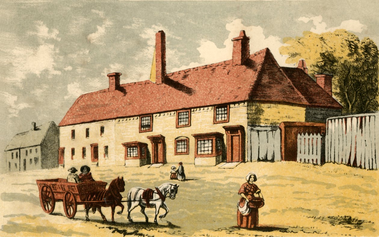 C.H. tiszteletes születési helye Spurgeon, Kelvedon, Essex, 19. század közepe-vége. alkotó: Unbekannt